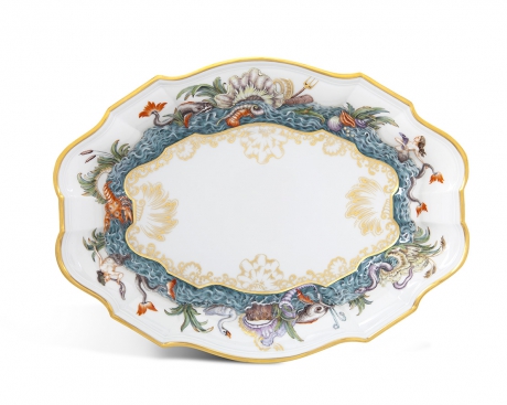 plato lujoso Cisne, L 38 cm